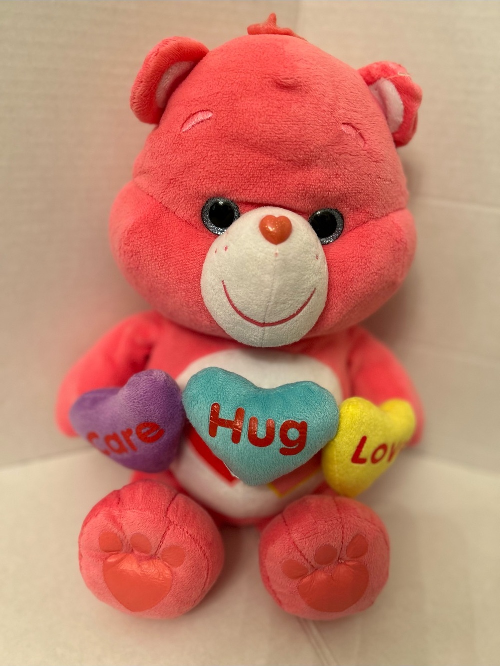 Care Bears Love A Lot with Care Hug Love Hearts Stuffed Plush